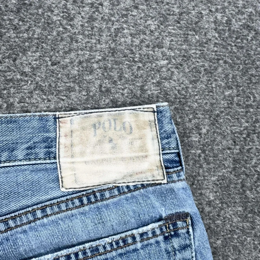 Polo Ralph Lauren Jeans Mens 36x30 Blue Light Wash Straight Leg Denim Pants